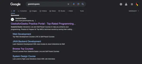 Google-zoekmachine