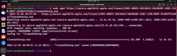 Завантажте налаштування iTunes