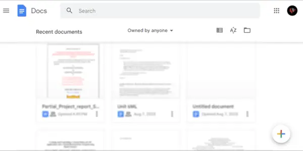 Abrir Documentos de Google
