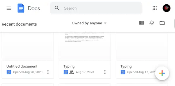 Otwieranie Dokumentów Google