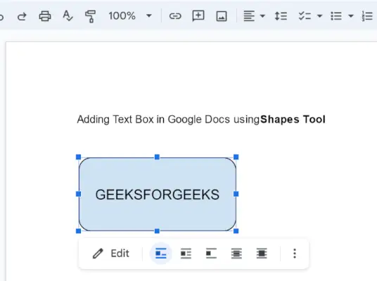 Textfeld hinzugefügt