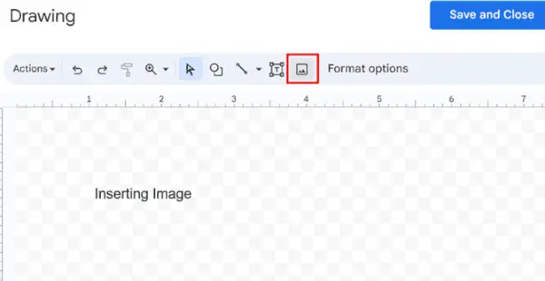 Klicken Sie auf das Bildsymbol