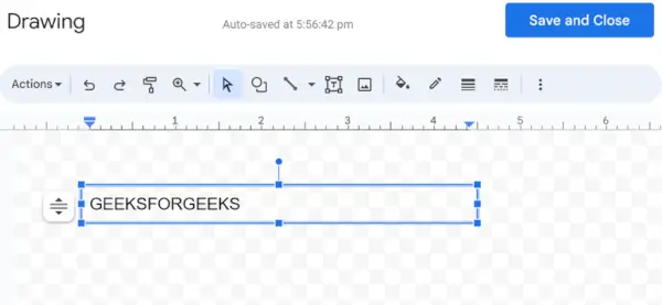 Textfeld erstellen und speichern