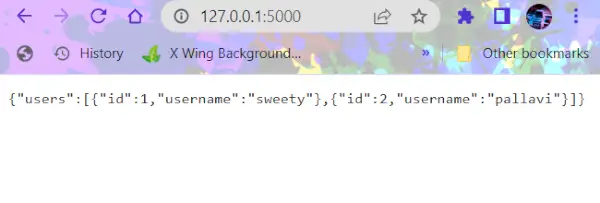Flask에서 json.dumps() 대신 jsonify()를 사용하세요.