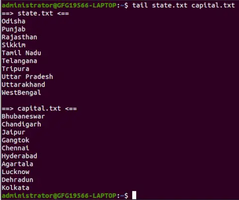 Neizmantojot opciju -q astes komandā operētājsistēmā Linux