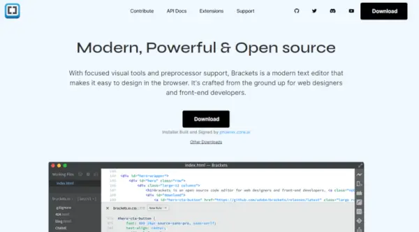 Brackets-Code/текстові редактори для Mac