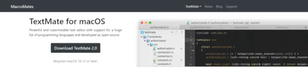 TextMate-Code/текстові редактори для Mac
