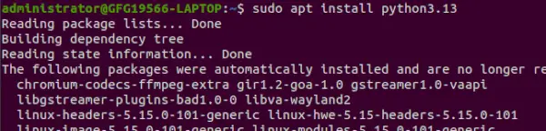 Instal·lant Python 3.13 a Linux