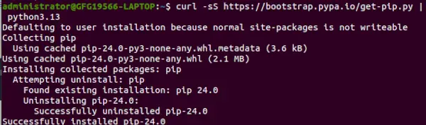 instal·lant pip3.13 per a python3.13