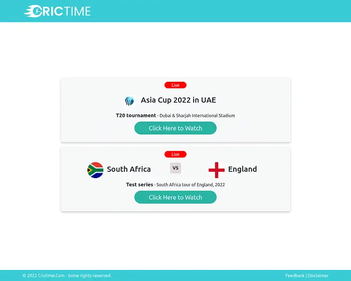 MyLiveCricket alternative