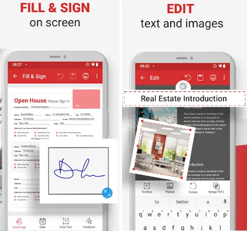 Android için ücretsiz PDF Düzenleyici uygulamaları