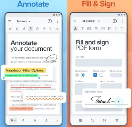 Bezplatné aplikácie PDF Editor pre Android