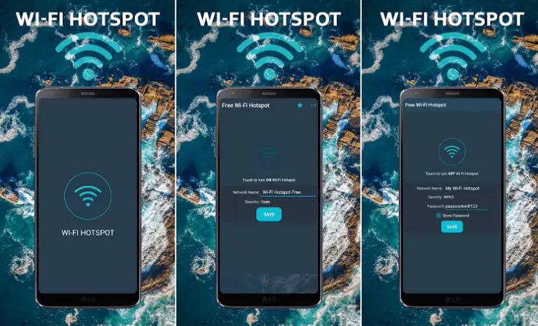 Hotspot-apps voor Android