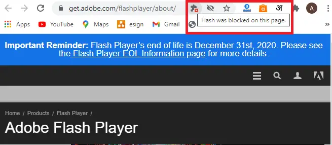 Slå på Flash i Chrome