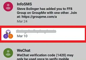 Comment laisser un texte de groupe sur Android et iPhone