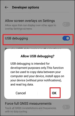 Android'de Geliştirici Seçeneklerini Etkinleştirme veya Devre Dışı Bırakma