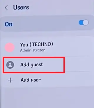 Kako omogočiti način za goste v sistemu Android