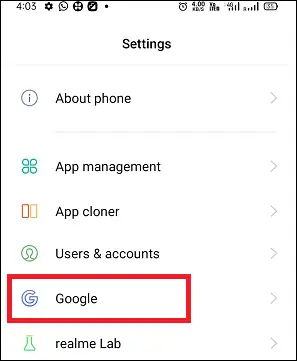 Cómo cerrar sesión en Google en Android