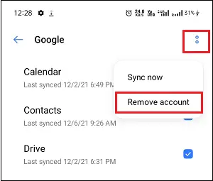 Comment se déconnecter de Google sur Android