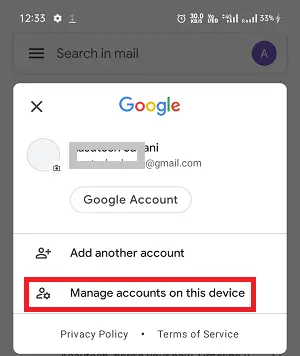 Comment se déconnecter de Google sur Android