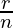 frac{r}{n}