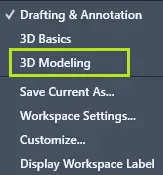 3D용 AutoCAD를 설정하는 방법