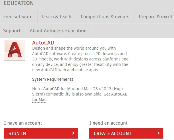 AutoCAD 2019 gratis nedlasting