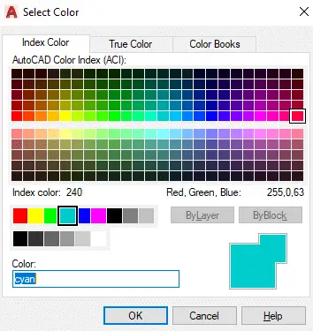 Barva ozadja AutoCAD