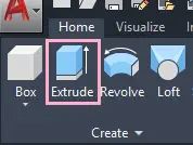 AutoCAD-extruderen