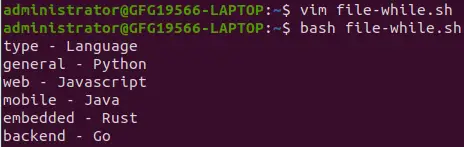 Pętla while w systemie Linux