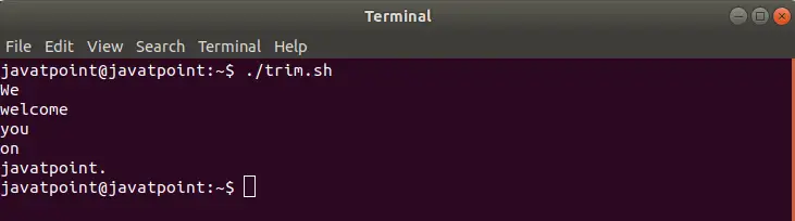 Bash Split String