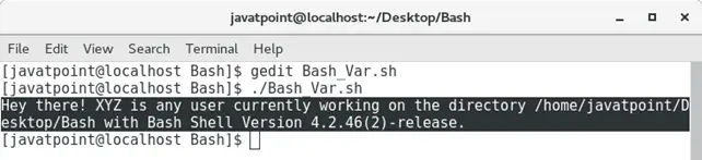 Bash-Variablen