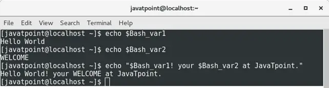 Bash променливи