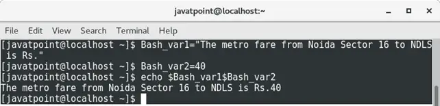 Variables de bash