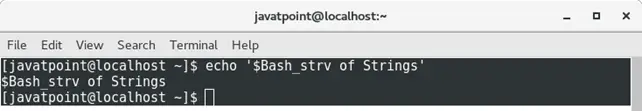 Bash varijable