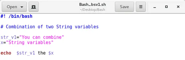 Variables Bash