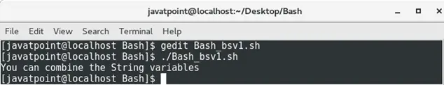 Bash променливи