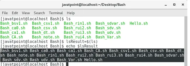 Variables Bash