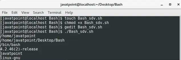 Bash varijable