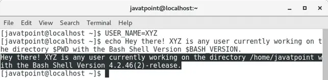 Bash-Variablen