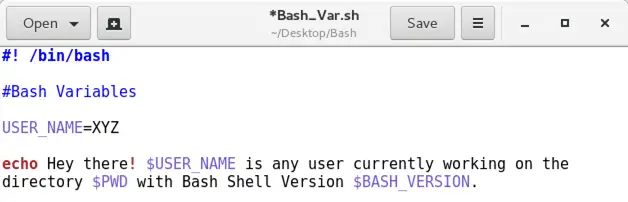 Bash-Variablen