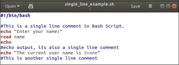 Bash komentarai