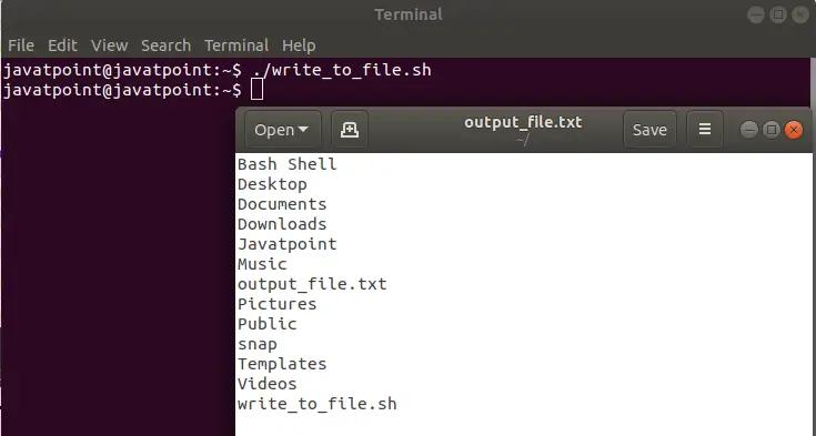 Bash Write File