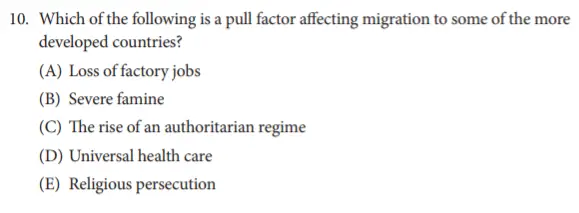 body_ap_human_geography_multiple_choice_intrebare