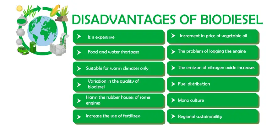 Vantagens e desvantagens do biodiesel