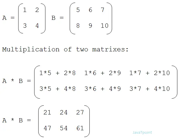 programme de multiplication matricielle en c