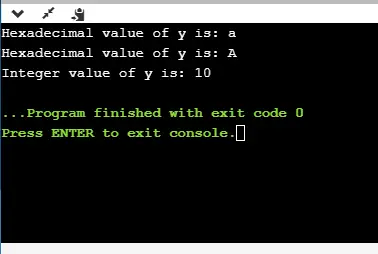 C Format Specificator