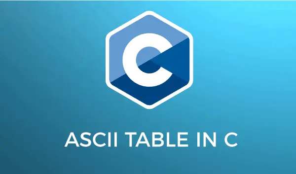 C의 ASCII 테이블