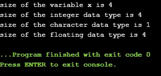 sizeof()-Operator in C