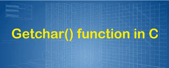 Getchar()-Funktion in C